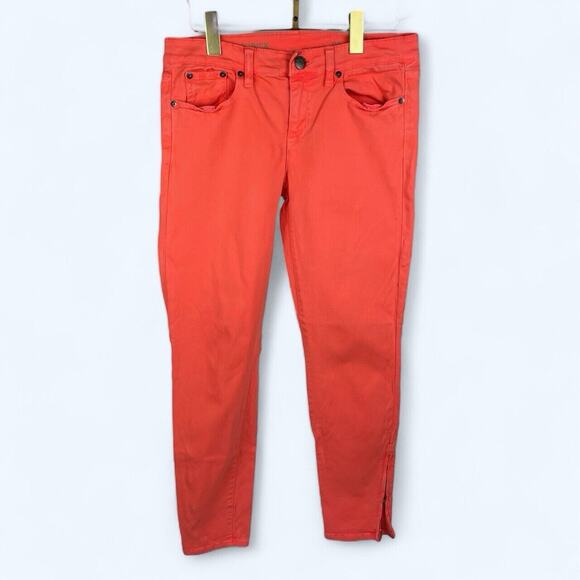 J.Crew Denim - J. Crew Toothpick Skinny Ankle Jeans Womens Size 6 Coral